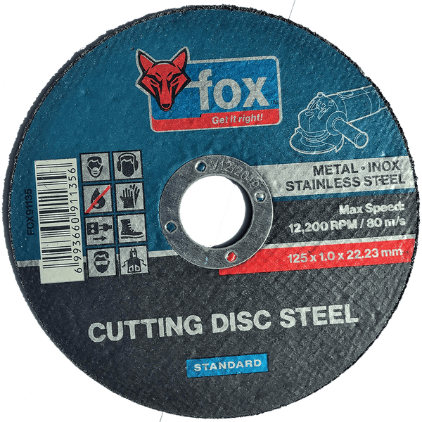 Disc Fox Cut Steel Std 125 X1.0 Mm Fox91135