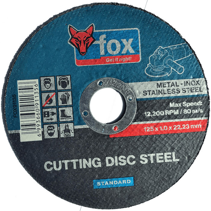 FOX91140 - DISC FOX CUT STEEL STD 125X1.6MM