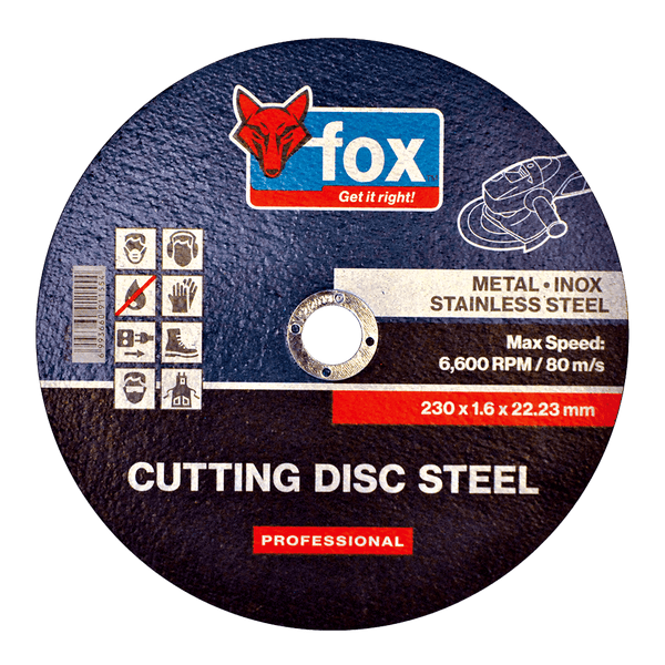 Disc Fox Cut S/Steel Pro 230 X1.6 Mm Fox91155