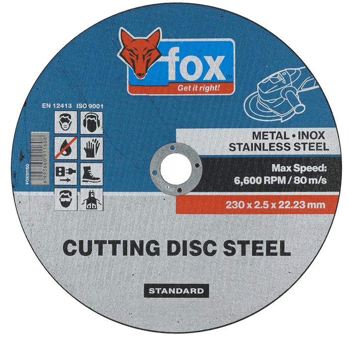 FOX91160 - DISC FOX CUT STEEL STD 230X2.5MM