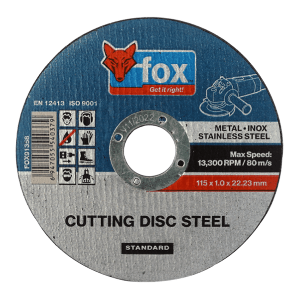 Disc Fox Cut Steel Std 115 X1.0 Mm Fox91358