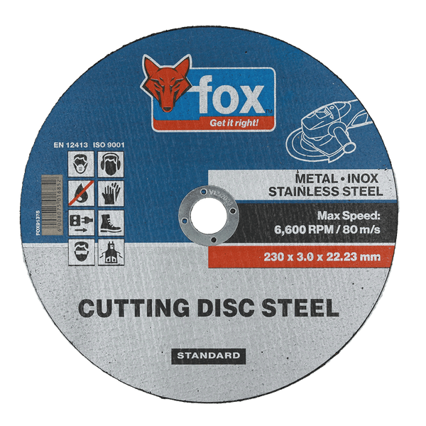 Disc Fox Cut Steel Std 230 X3.0 Mm Fox91375