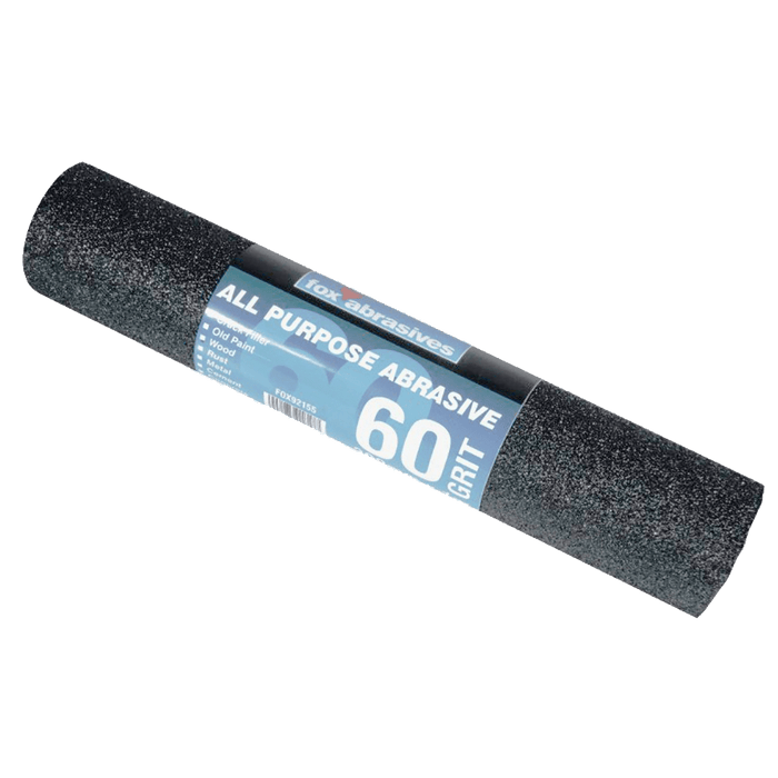 Fox Abrasives All Purpose Sandpaper Roll 60 Grit - Ideal for Wood, Metal, and Paint Sanding