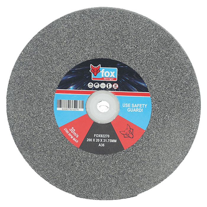 FOX92270 Grinding Wheel 200x20x31.75mm A36 | Abrasive Wheel | Get it Right!