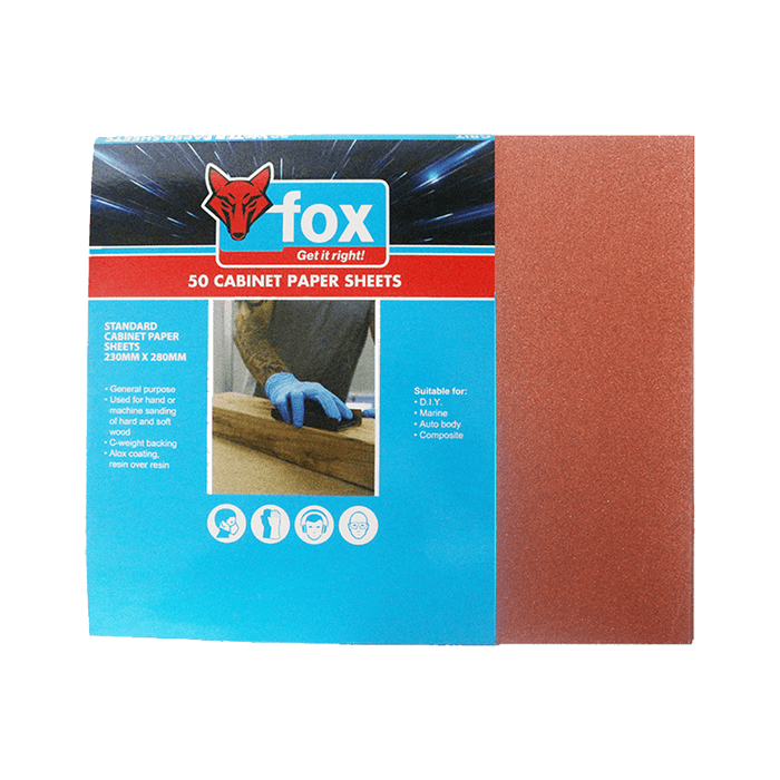 FOX92658 - ABR FOX CABINET PAPER P120 P/50