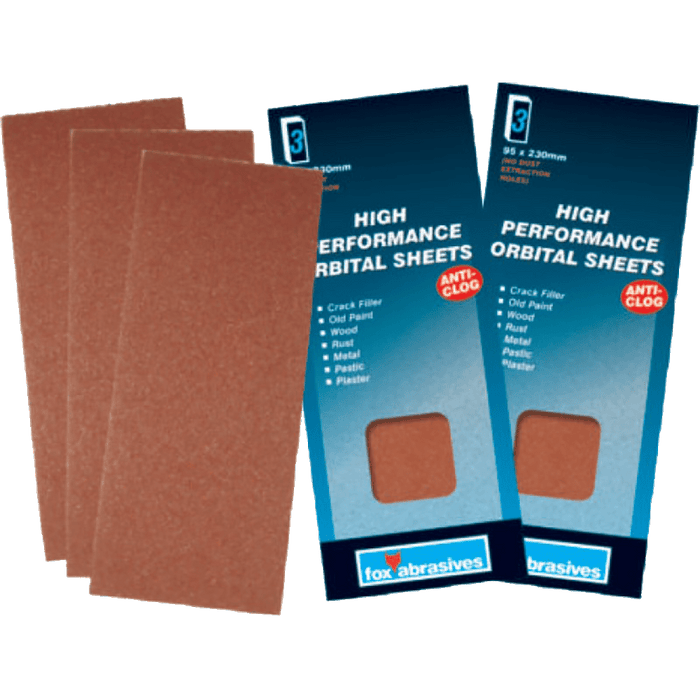 FOX97000 - ABR FOX ORBITAL SHEET 95X230MM P/5 FINE