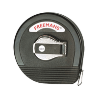 Freeman's 30m Steel Tape Measure - Closed Case Tape for Accurate Measurements