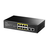 Cudy FS1010PG: 10-Port PoE+ Switch with Gigabit Uplink. Unmanaged Network Switch for Home & Office Networking.