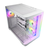 FSP M580 ARGB ATX Mid Tower Gaming Chassis - White-M580-WA