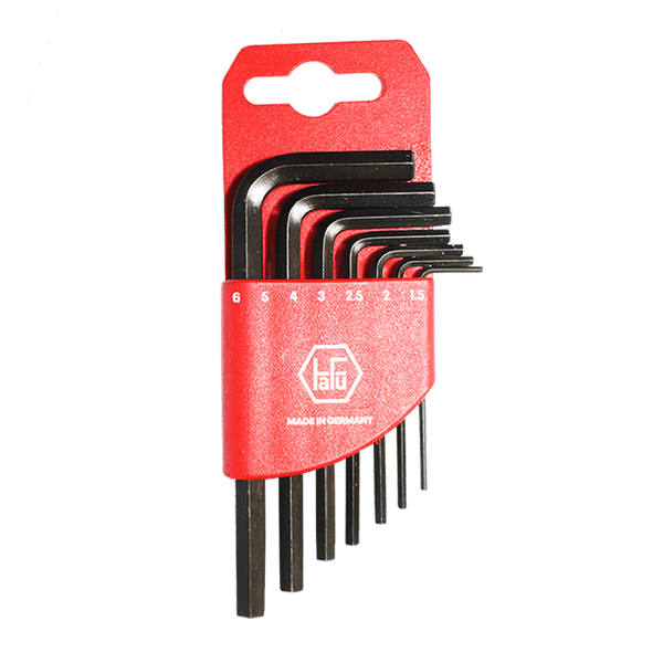 HAFU Allen Key Set 10-Piece: Metric Hex Keys 1.5mm-12mm, Standard Black Tool Set