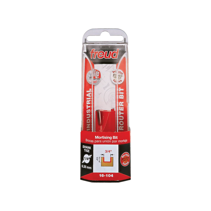Freud 04-52025P 19 x 12.5mm Mortising Bit 1/4 Shank 04-52025P