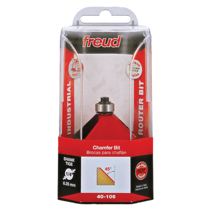 Freud | Chamfer bit 40-10625P (Router Bit 41.5 15.9 6.35 2 - 40-10625P