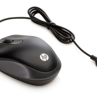 HP USB Travel Mouse - Black Wired Computer Mouse for Laptop and Desktop | Chavda.com