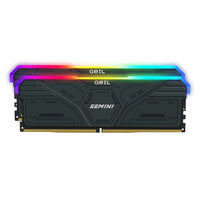GeIL Gemini RGB 32GB DDR5 6000MHz Desktop Gaming Memory Kit (2 x 16GB) – Grey-GAMSG532GB6000C36CDC