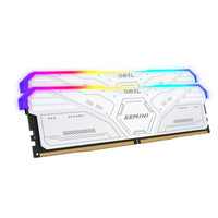 Geil Gemini RGB 64GB KIT(2X32GB) 6000MHz DDR5 Desktop Gaming Memory - White-GAMSW564GB6000C42ADC