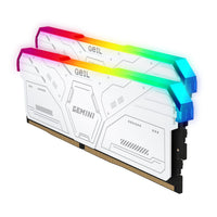 GEIL GEMINI RGB DDR5 64GB (2x32GB) 6000MHz White Gaming Memory Kit | High-Performance RAM