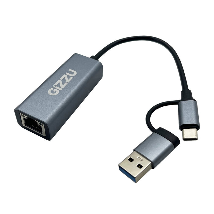 Gizzu High Speed Type-C/A to Gigabit Adapter Poly-GAPCGB