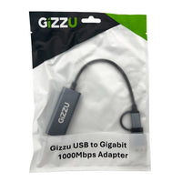 Gizzu High Speed Type-C/A to Gigabit Adapter Poly-GAPCGB