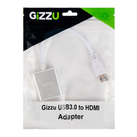 GIZZU USB 3.0 to HDMI Adapter - Connect PC/Laptop to HDTV/Projector - 1080P Resolution