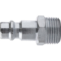 German Connector, 1/4 inch Male Fitting, BSP Thread. Air compressor quick connect.