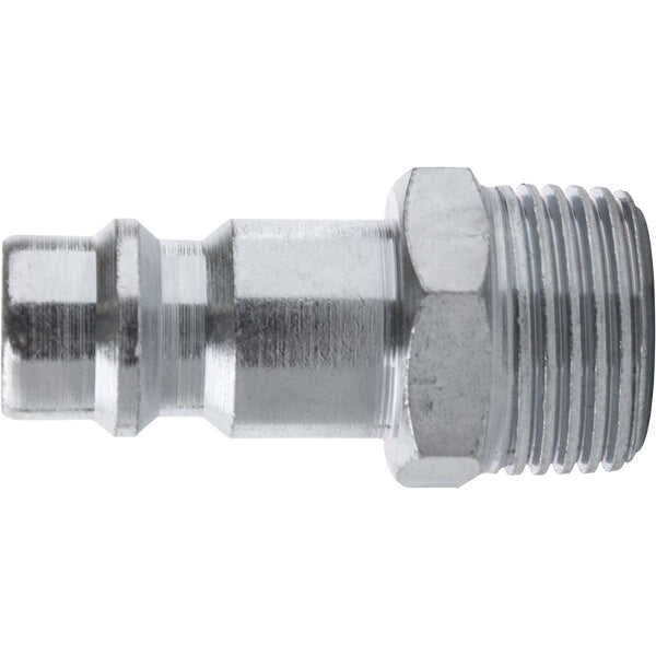 German Connector, 1/4 inch Male Fitting, BSP Thread. Air compressor quick connect.
