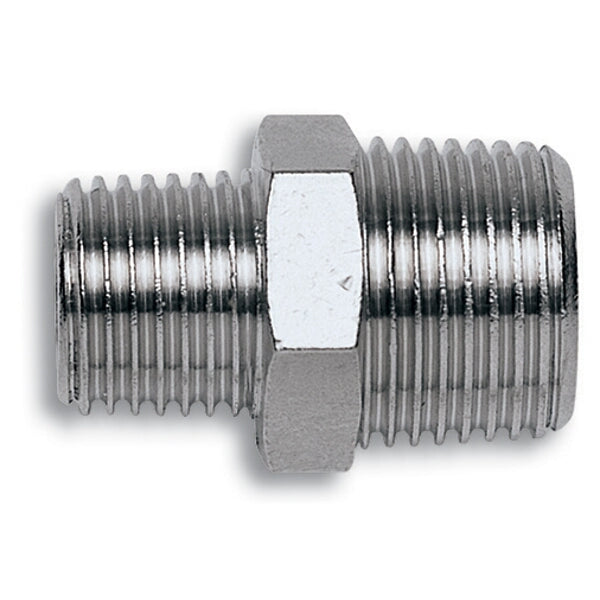 Taper Reducer Nipple 1/8 x 1/4 Male Threads Pipe Fitting - chavda.com