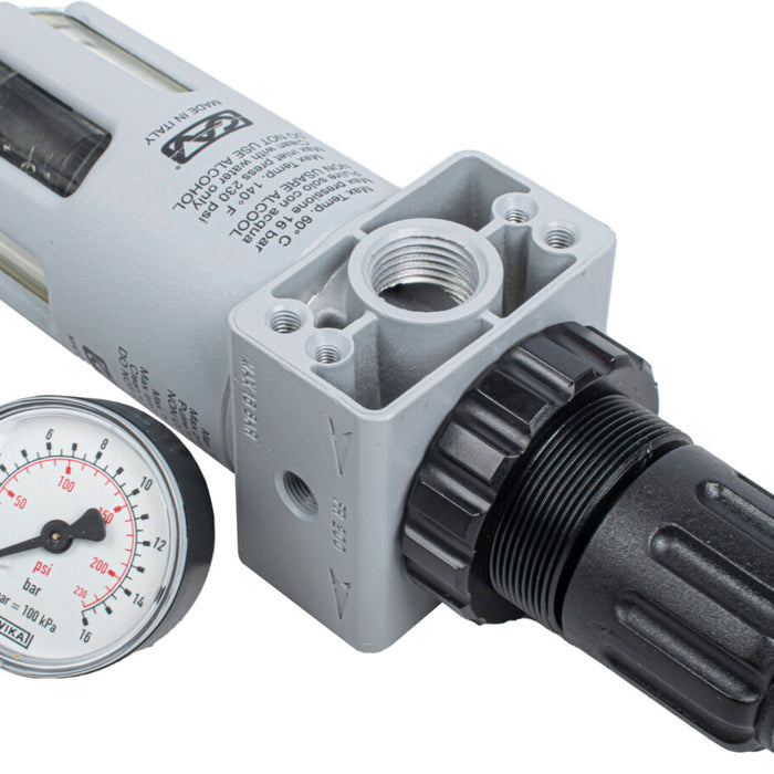 Gav Filter + Reducer 1/2'in Line Regulator With Auto Drain Gav Fr200 Sa