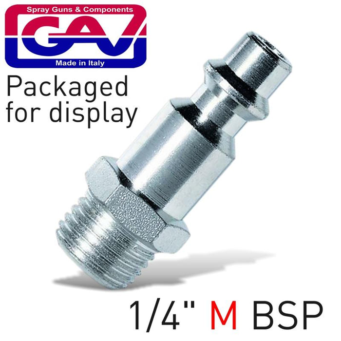QUICK COUPLER INSERTS1/4'M USA PACKAGED