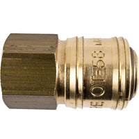 BRASS FEMALE QUICK COUPLER 3/8'F GERMAN