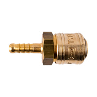 Brass Quick Coupler 6mm Hose Barb - German Type | Chavda.com