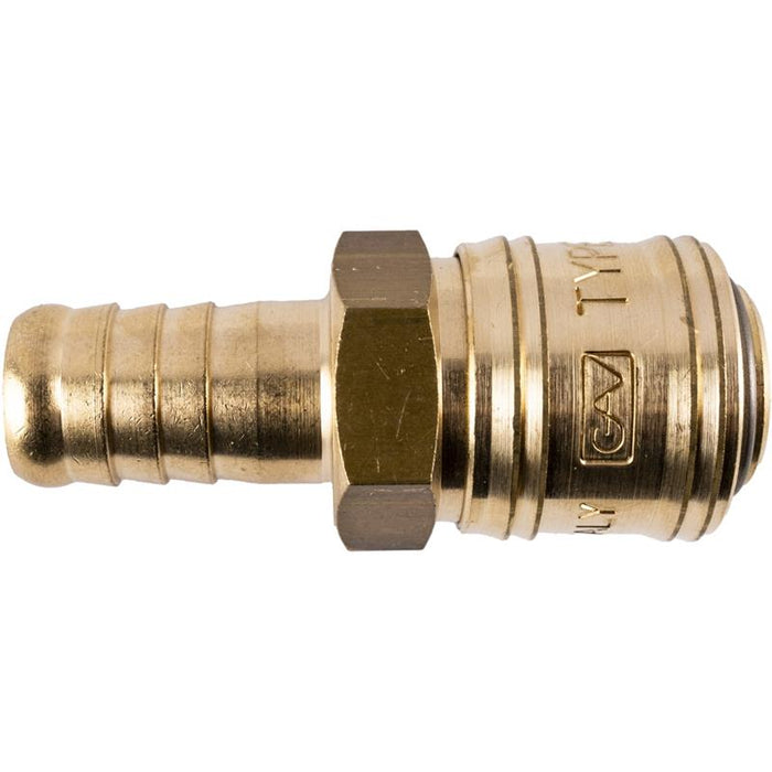 BRASS QUICK COUPLER 13MM HOSE GERMAN