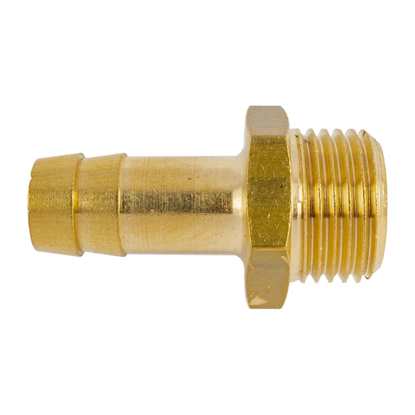 BRASS HOSE TAIL 1/2M X 13MM