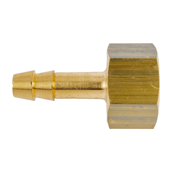 BRASS HOSE TAIL 1/4 F X 6MM
