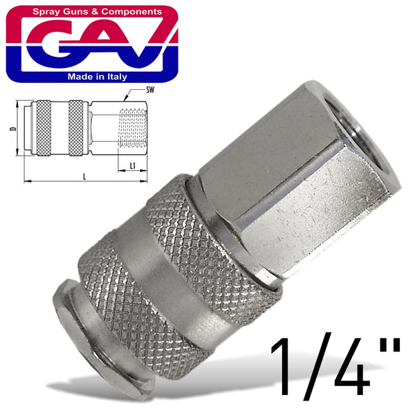 GAV UNIVERSAL QUICK COUPLER 1/4F GAV UNI A1