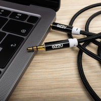 GIZZU 3.5mm AUX Cable 2M Black | Audio Cable | Male to Male