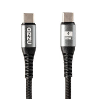 Gizzu 60W Type-C Cable: 2M USB-C Charging & Data Cable, 480Mbps Transfer Speed