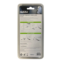 GIZZU 1.8m T-Bar Laptop Cable Lock Master Key Compatible-GCTKLMK