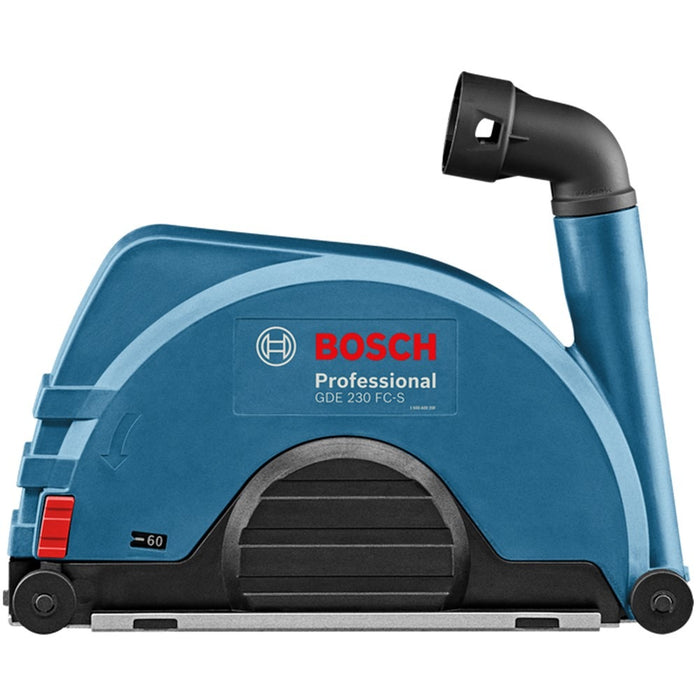Bosch GDE 230 FC-S Dust Extractor: Professional Grinder Attachment for Dust-Free Stone Cutting