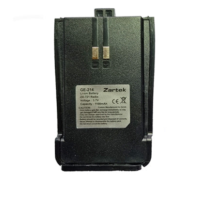 Zartek spare battery ZA-721 two-way radio, rechargeable li-ion 3.7V 1100mAH