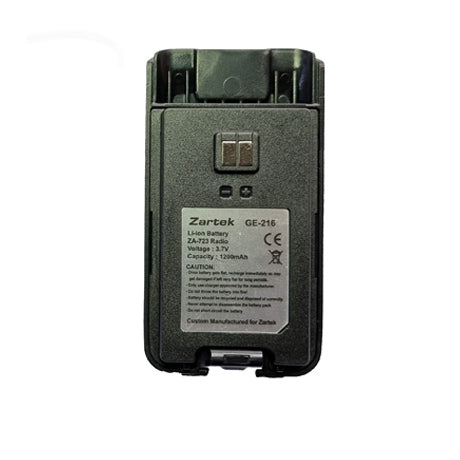 Zartek spare battery ZA-723 two-way radio, rechargeable li-ion 3.7V 1200mAH