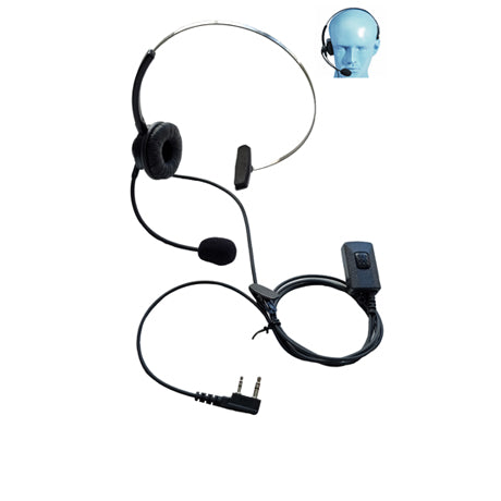 Single Muff with Boom Microphone PTT headset,  for ZA-725,  ZA-758, ZA-720, ZA-721, ZA-723, TX-8 radio