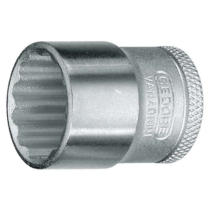 GEDORE Socket Hex 3/8 Drive 30mm 6mm, Chrome Vanadium Steel Professional Tool
