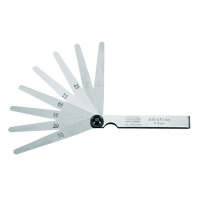 GEDORE Feeler Gauge Set 0.05-0.50 mm, 8 Blades. Precision Gap Measurement Tool for Automotive & Mechanical Applications.