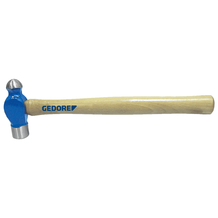 GEDORE Ball Pein Hammer 8601/500G - Blue Head, Wooden Handle