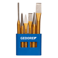 GEDORE Punch and Chisel Set #106 - 6 Piece Professional Tool Kit