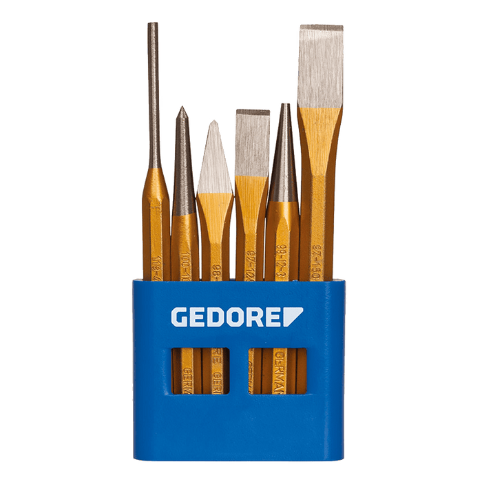 GEDORE Punch and Chisel Set #106 - 6 Piece Professional Tool Kit