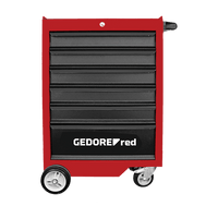 GEDR21560060 - TOOL TROLLEY GED RED 6 DRAWER 218 PCE
