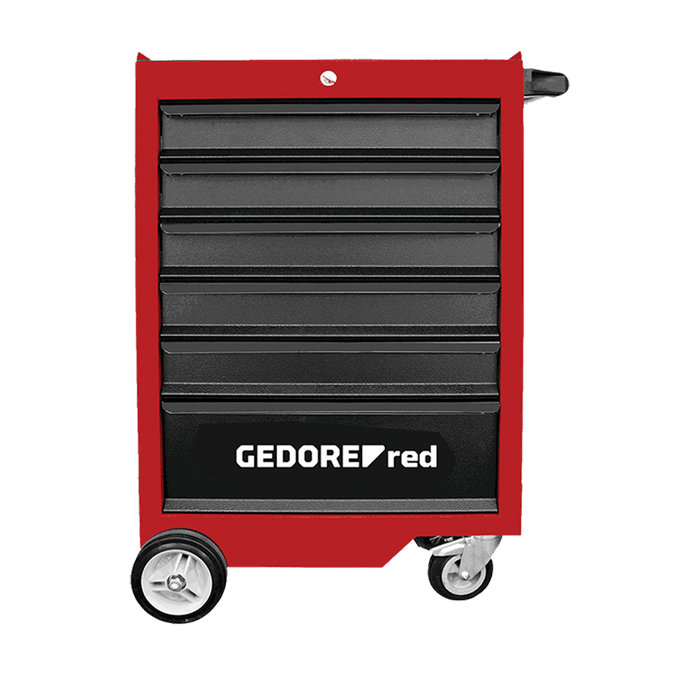 GEDR21560060 - TOOL TROLLEY GED RED 6 DRAWER 218 PCE