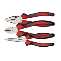 GEDR28002003 - PLIER GED RED SET 2C-HANDLE P/3