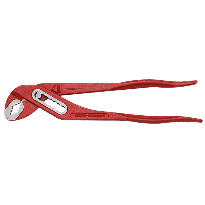 GEDORE red Water Pump Pliers 10 inch. Chrome Vanadium steel adjustable pipe wrench.
